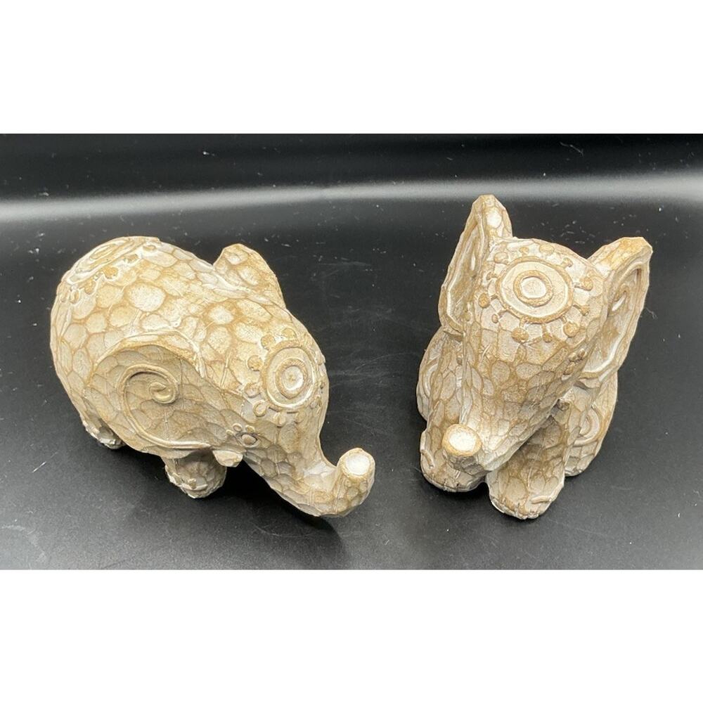 Pair Of Cute Decorative Elephants - Picture 5 of 7